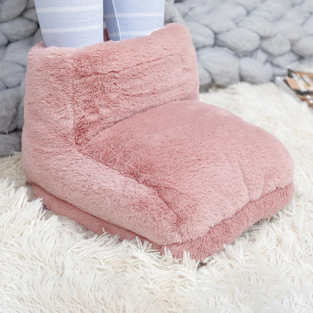 Pantoufles Bottes Chauffantes USB en Peluche Douce