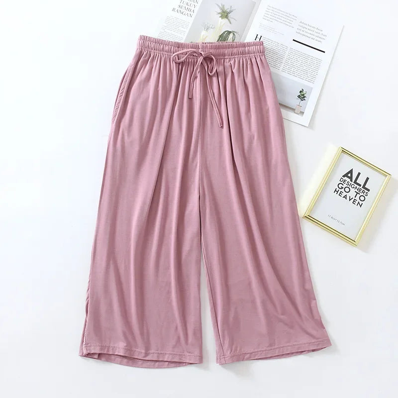 Pantalon à Taille élastique, léger et ample - Femme