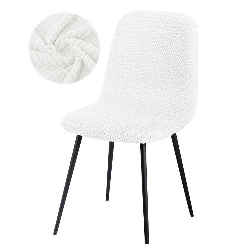 Housse de Chaise en Velours Extensible