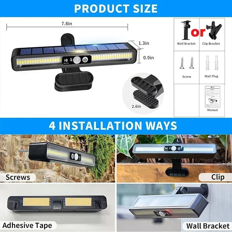 Lampe Solaire à Clipser – Détection et Étanchéité