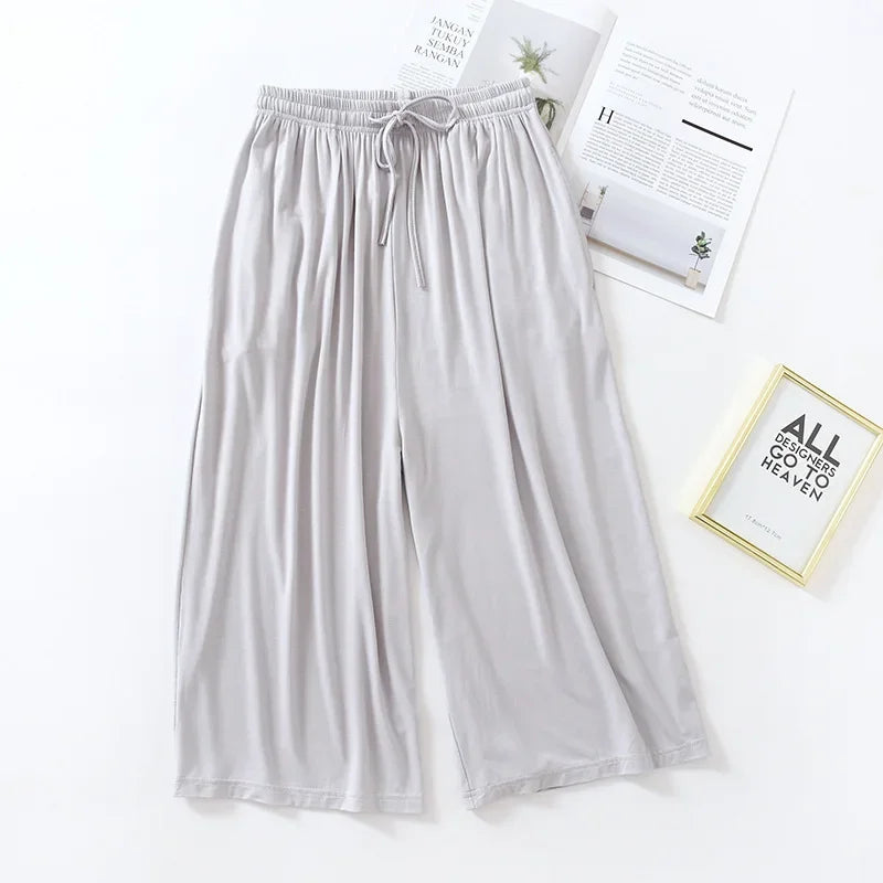 Pantalon à Taille élastique, léger et ample - Femme