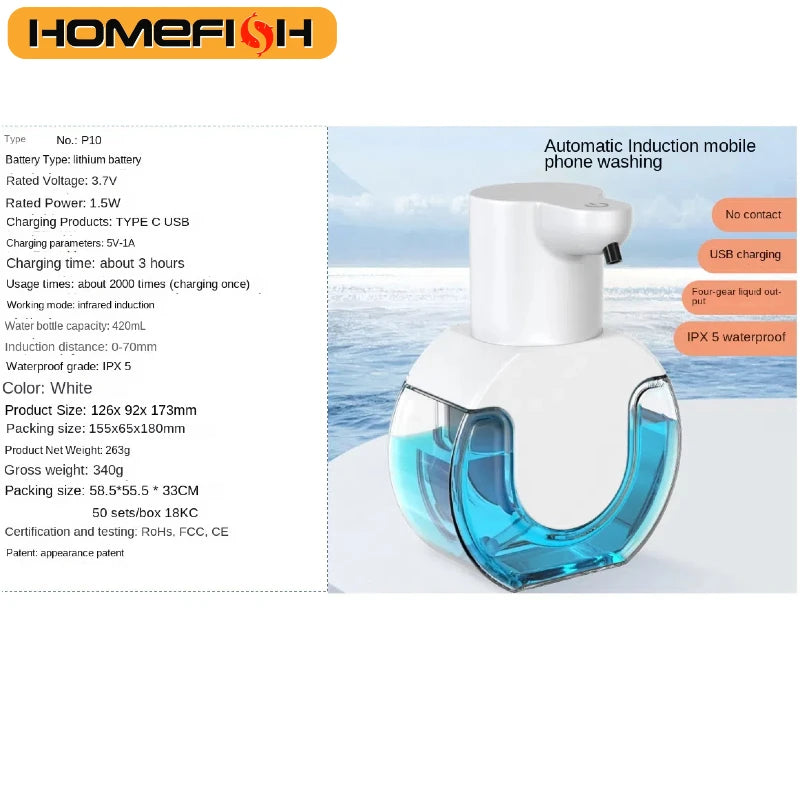 Distributeur de Savon Intelligent Sans Contact – Mousse & Liquide