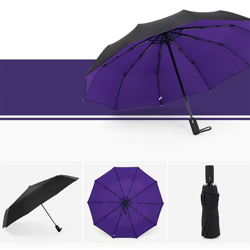 Parapluie XXL double couche et coupe-vent