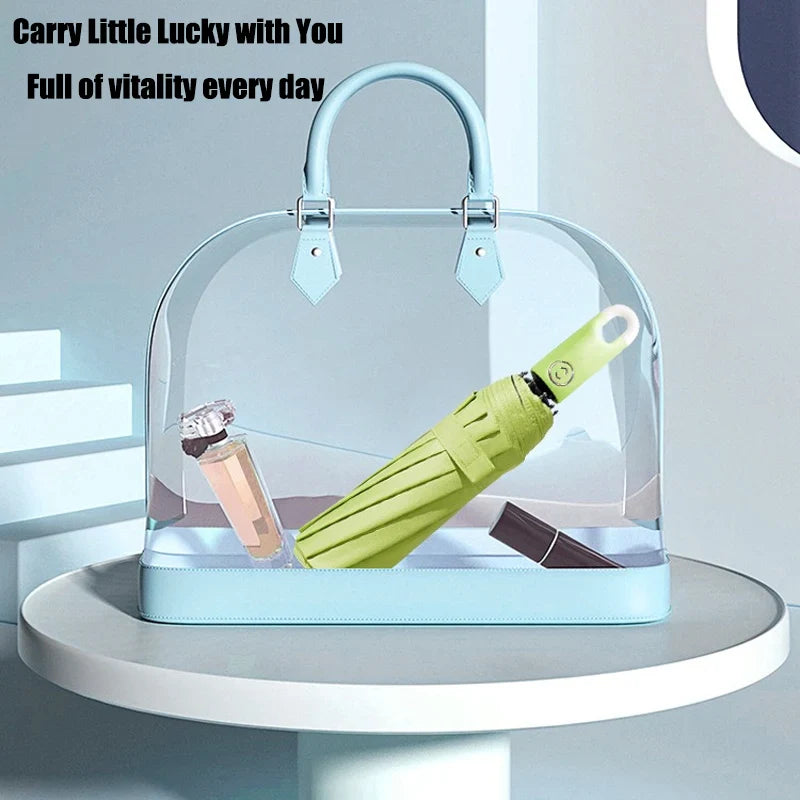 Parapluie Automatique à Crochet – UV & Pluie