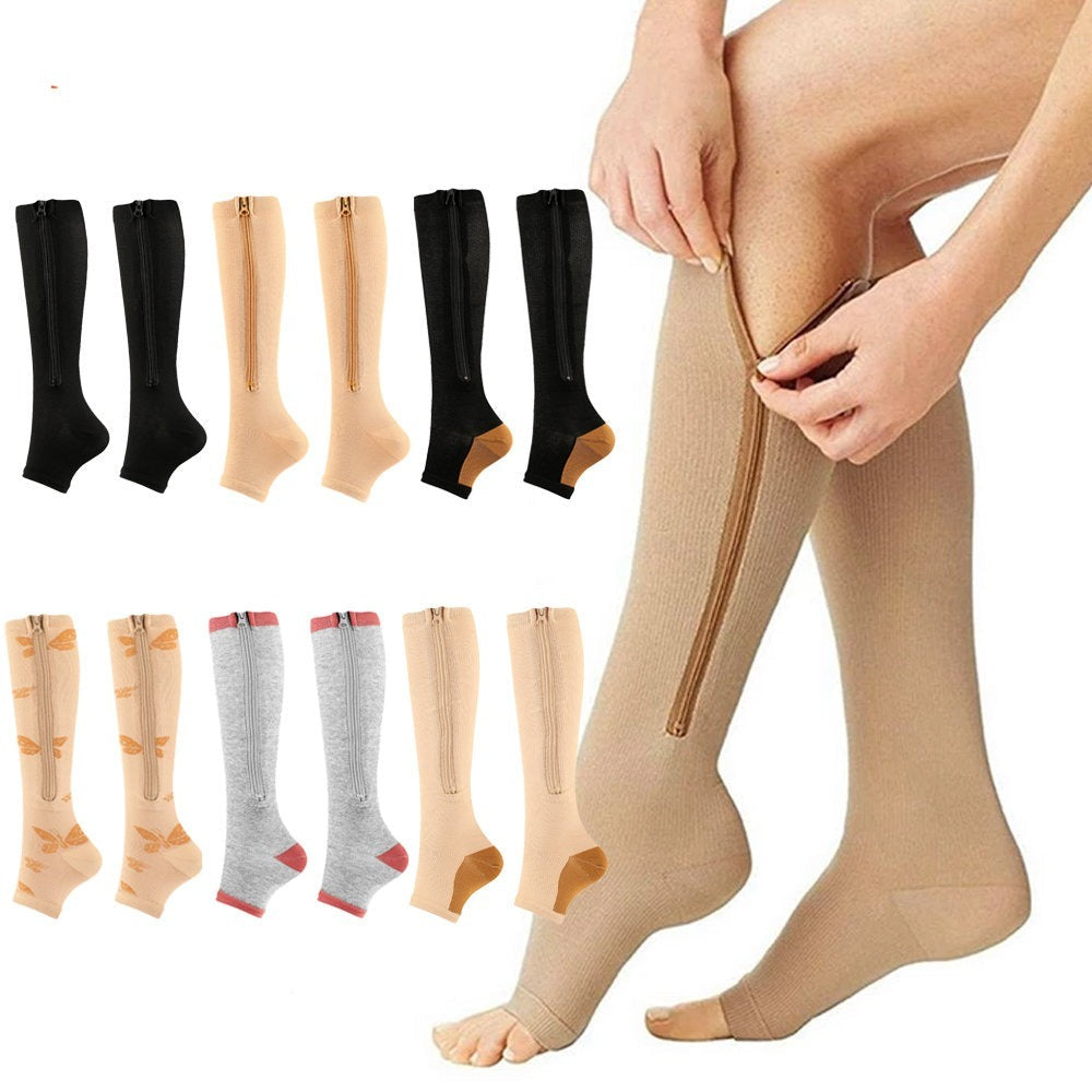 Chaussettes de Compression à Zip