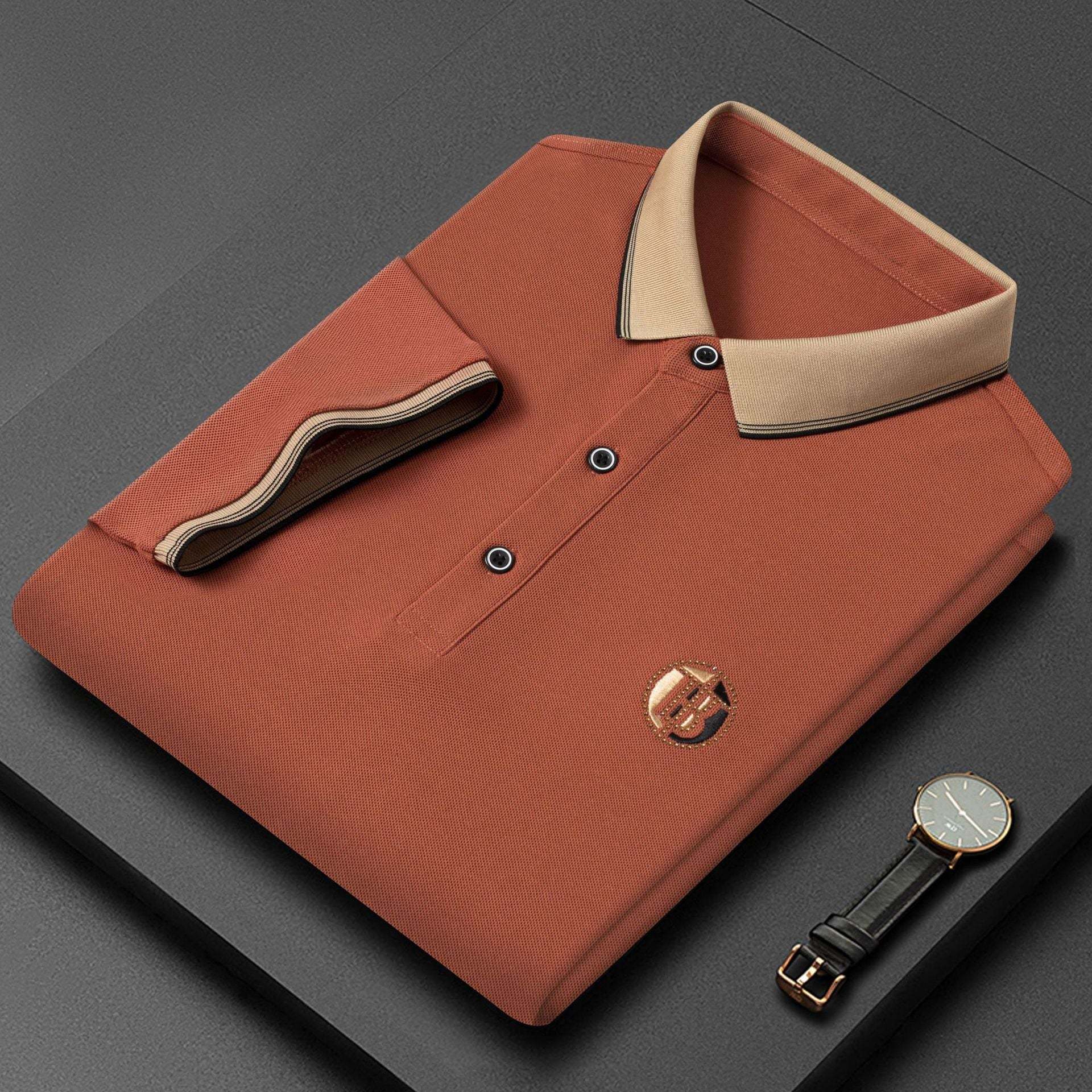 Polo italien avec logo brodé - Homme