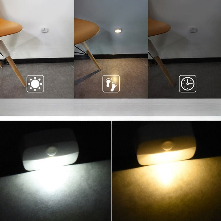 Lot de 4 SPOTS LED sans-fil - détecteur de mouvement